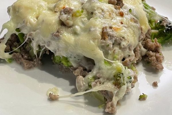 Keto Beef and Broccoli Casserole